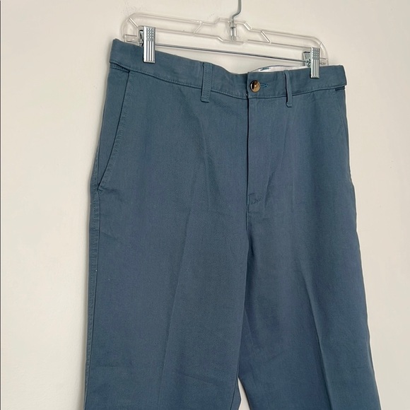Blue Chinos with Straight-Leg Fit and Belt Loops - Picture 2 of 5